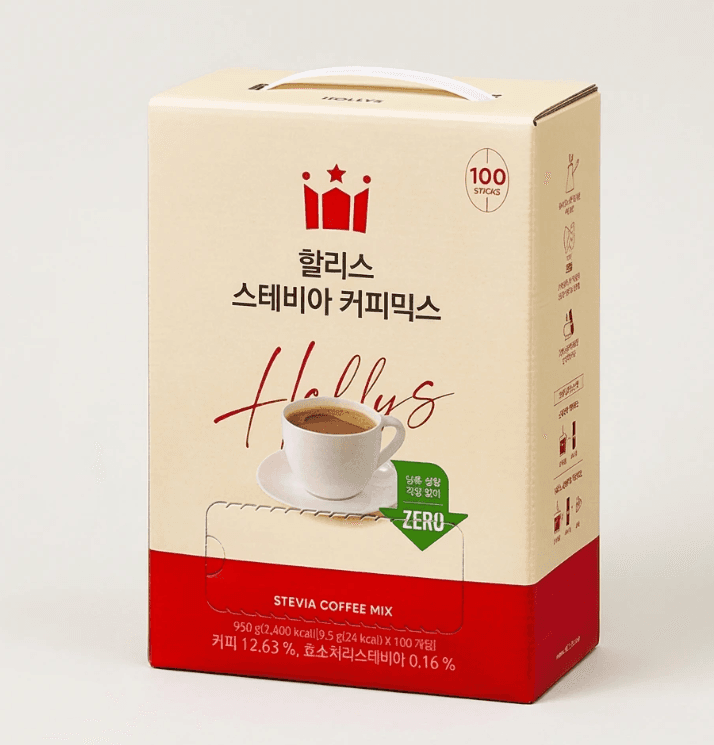 할리스 스테비아 커피믹스 100개입