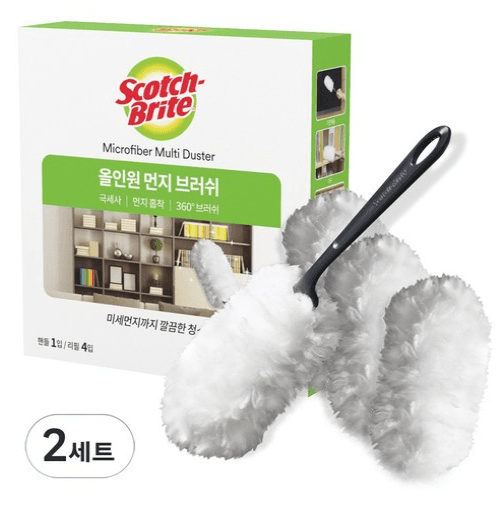 스카치브라이트 먼지브러쉬 2세트