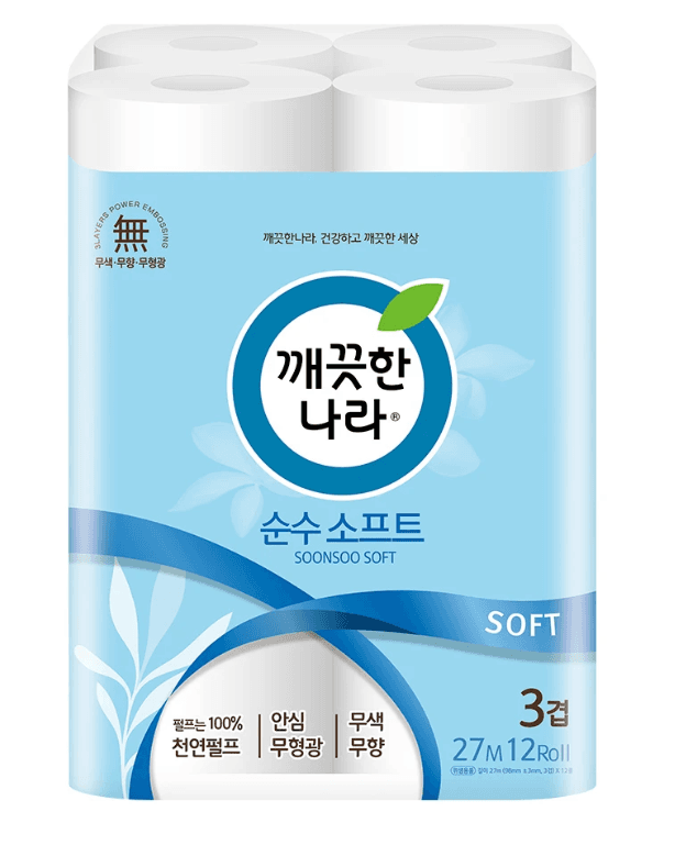 깨끗한나라 두루마리 휴지 12롤