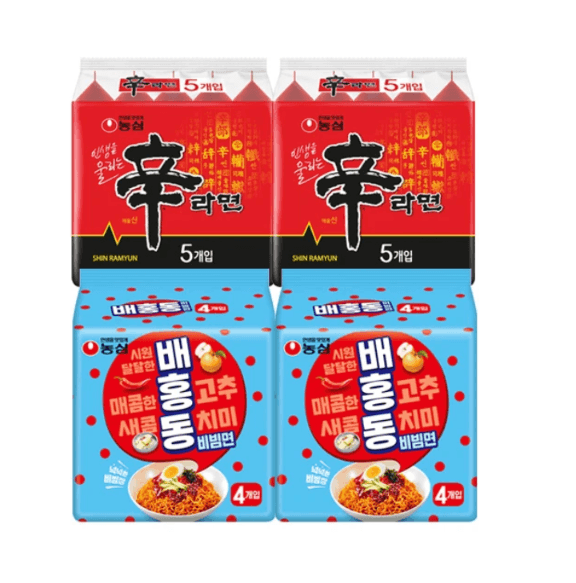 농심 신라면 + 배홍동비빔면 18개