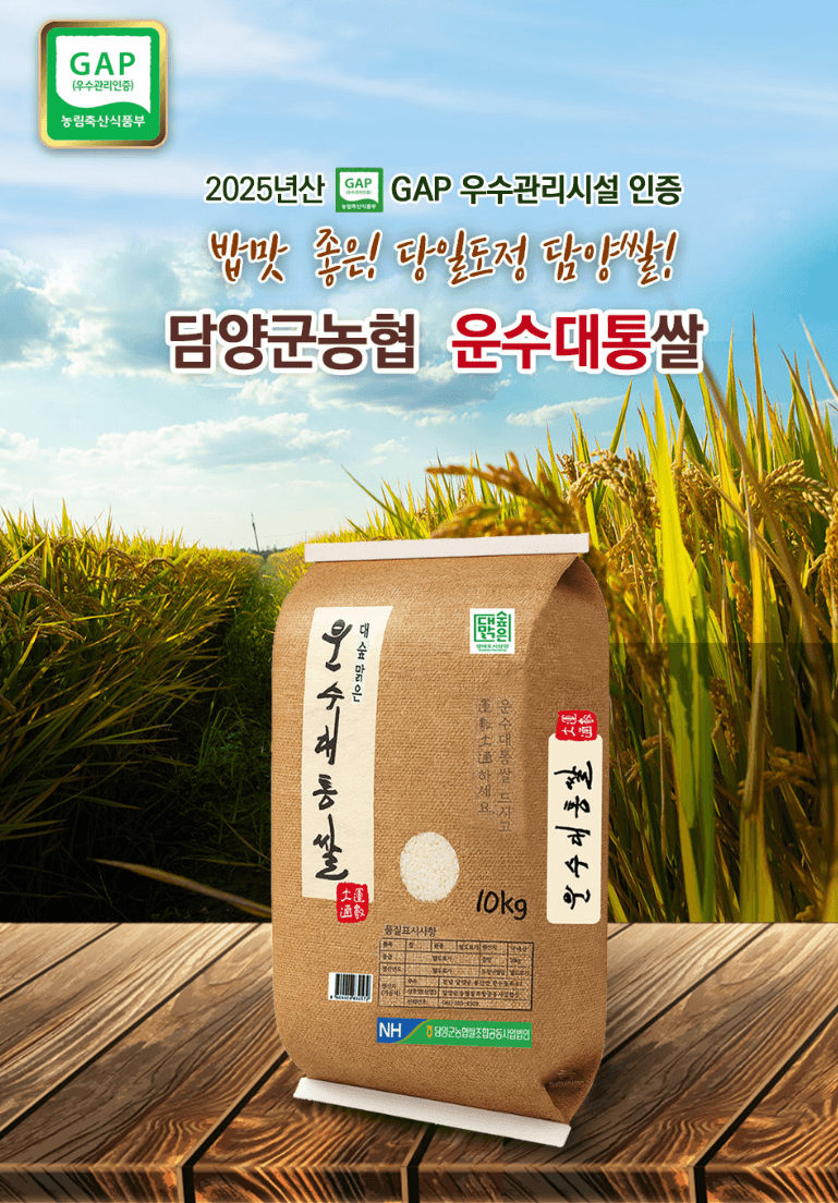 담양군농협 운수대통쌀 10kg