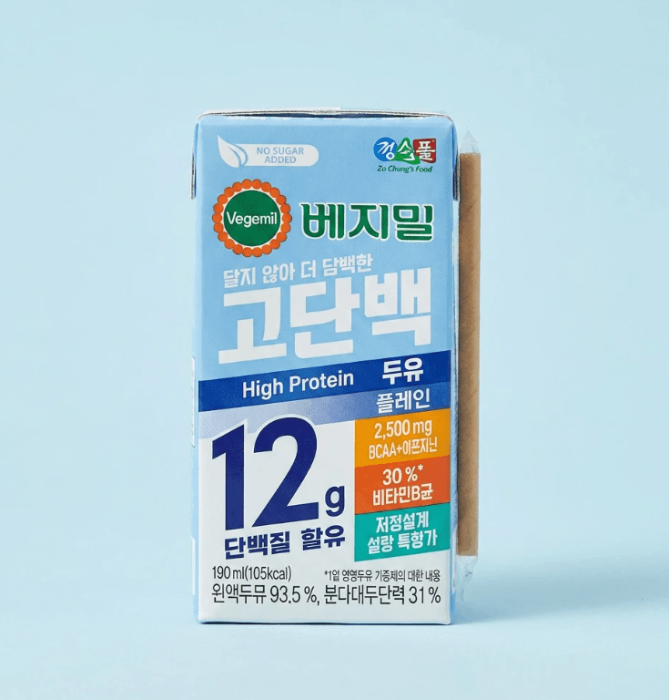 고단백 두유 플레인 190ml 80개