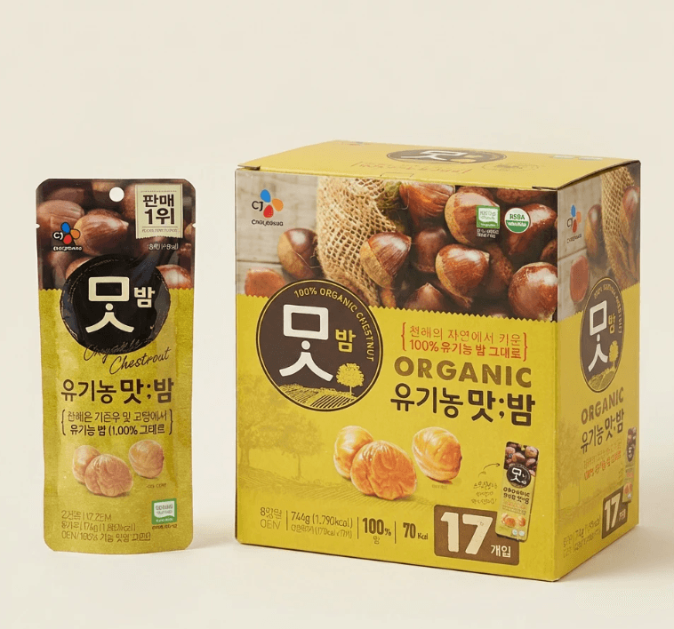 Organic Roasted Chestnuts 42g × 21