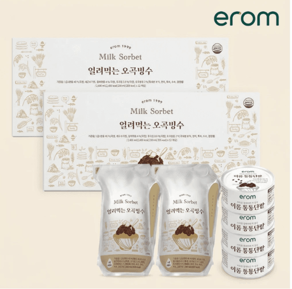 이롬 얼려먹는 오곡빙수 세트