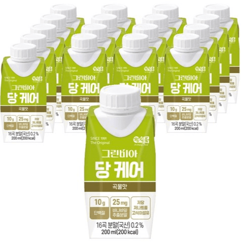 그린비아 당케어 곡물맛 200ml 18개