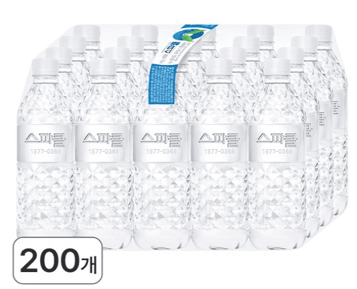 스파클 생수 무라벨 500ml 200개