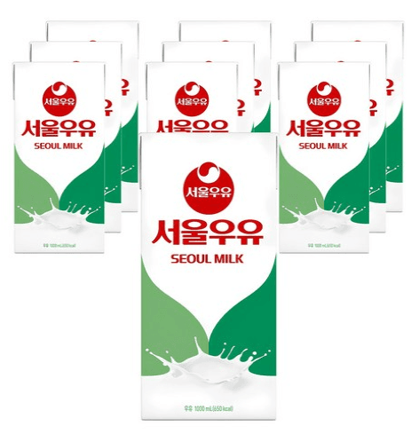 서울우유 멸균 흰우유 1L 10개
