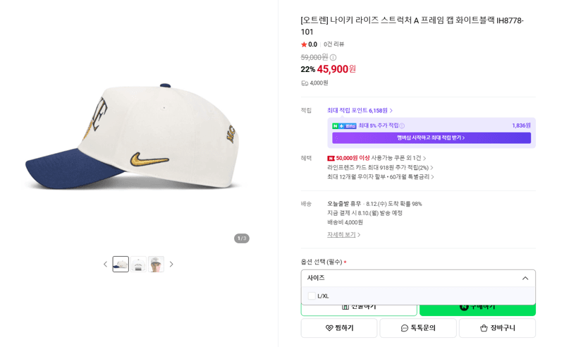 나이키 라이즈 스트럭처 A 프레임 캡