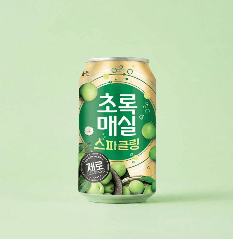 Woongjin Green Plum Sparkling Zero 24-pack
