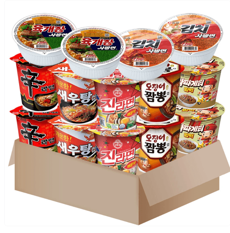 농심 컵라면 7종 세트