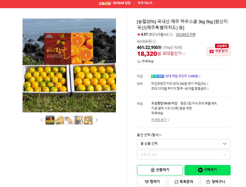 국내산 제주 하우스귤