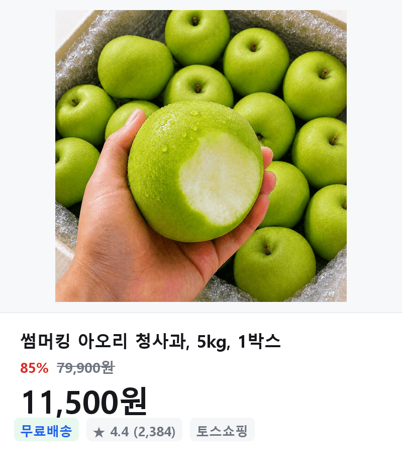 썸머킹 아오리 청사과 5kg