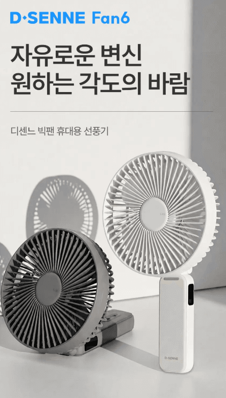 디센느 빅팬 휴대용 선풍기 DSF6