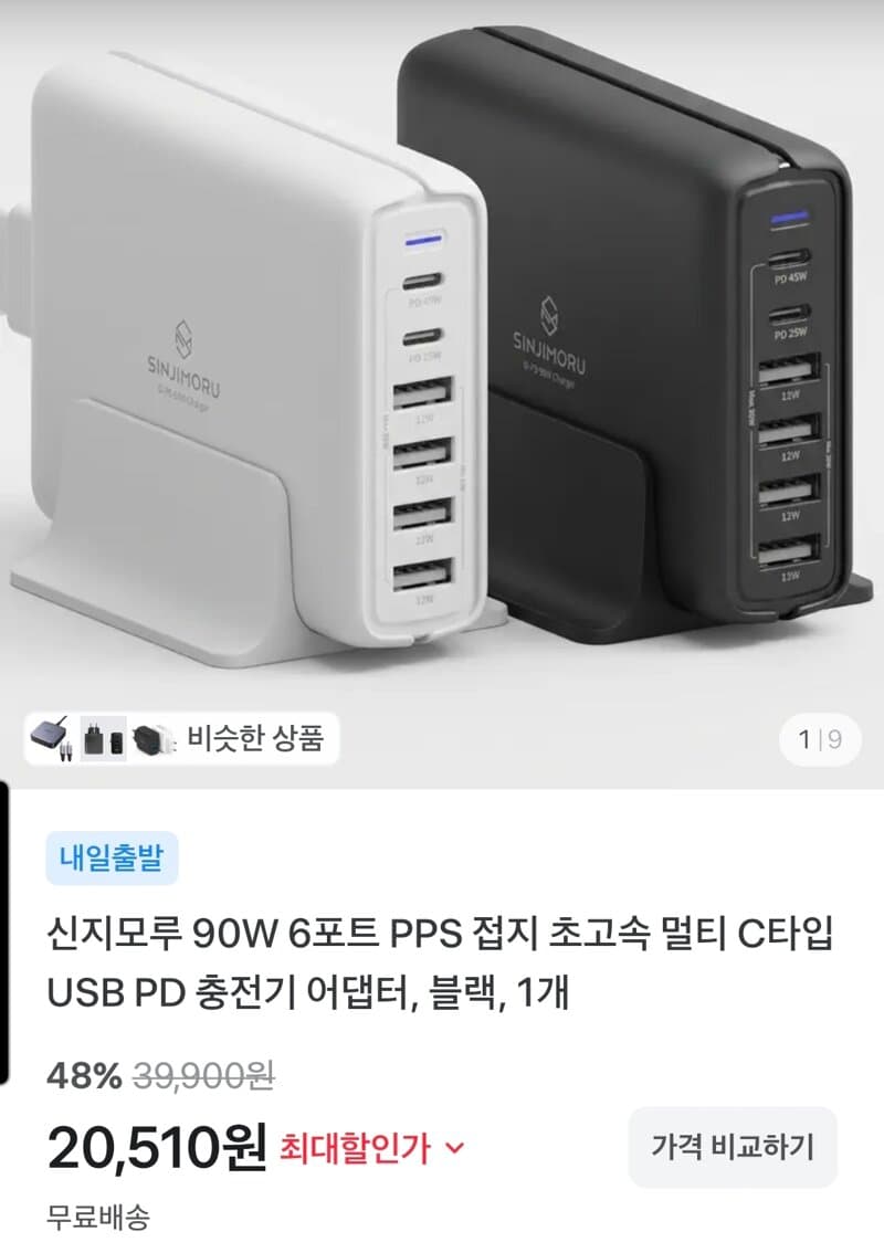 Sinjimoru 90W 6-Port PD Charger