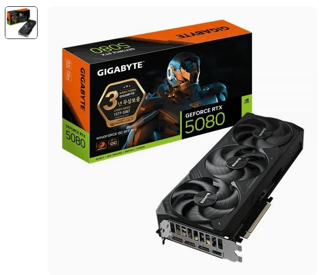 GIGABYTE RTX 5080 WINDFORCE