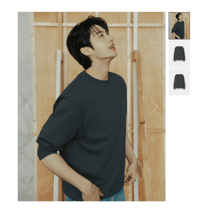 지오다노 베이직 맨투맨
