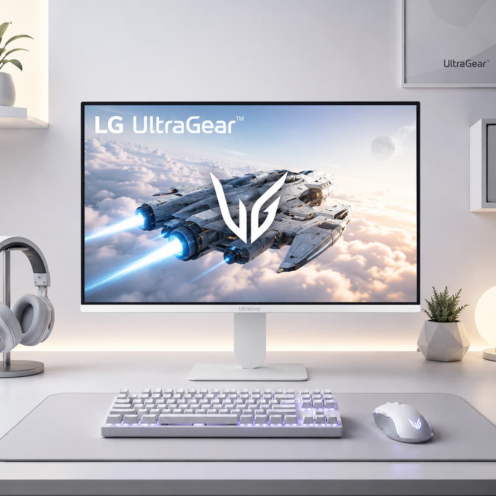 LG 24G411BW 게이밍모니터 화이트