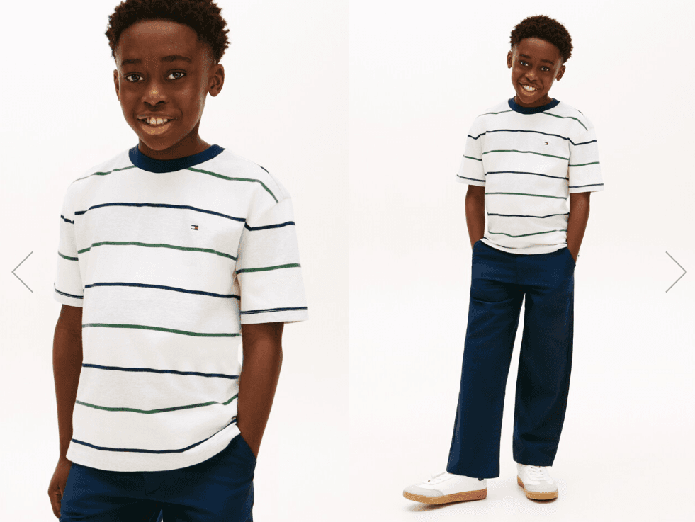 Tommy Hilfiger 볼드 스트라이프 티셔츠