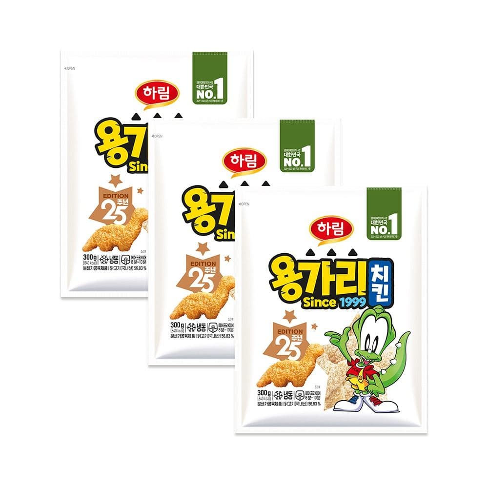 하림 용가리치킨 300g 3봉