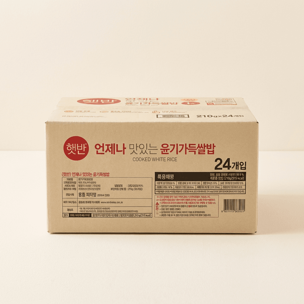 햇반 윤기가득 쌀밥 24개