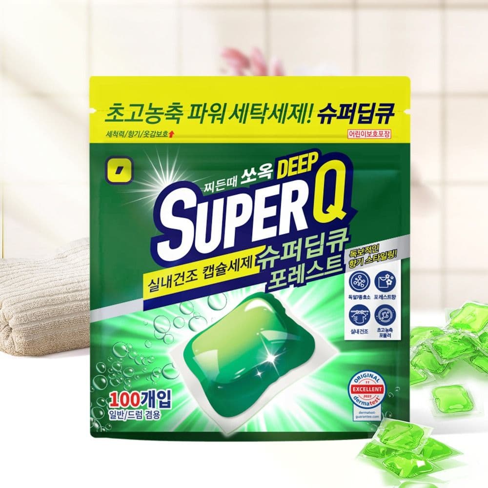 슈퍼딥큐 캡슐세제 100개입