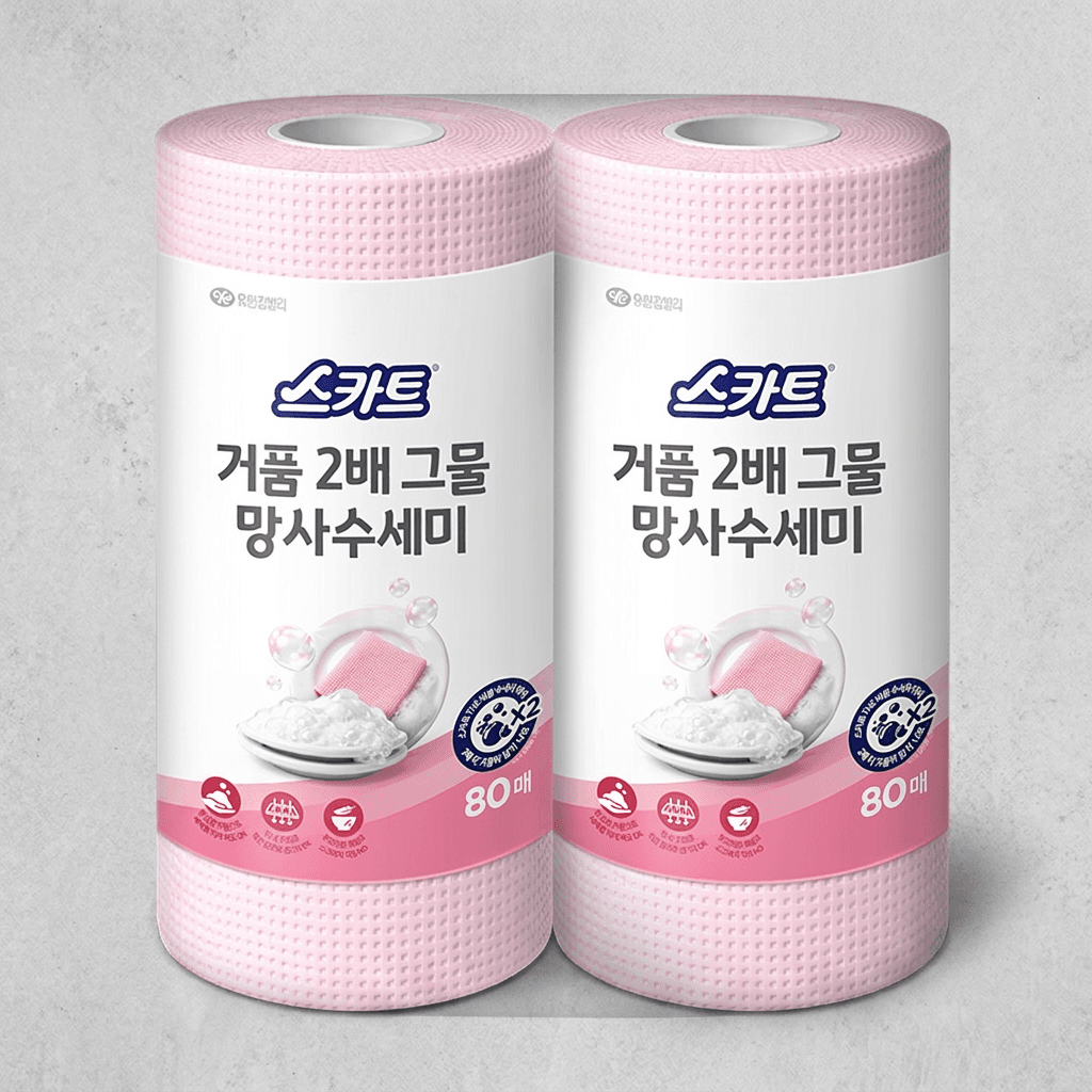 유한킴벌리 스카트 수세미 160매