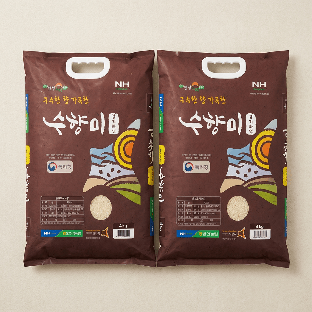 발안농협 수향미 4kg 2개