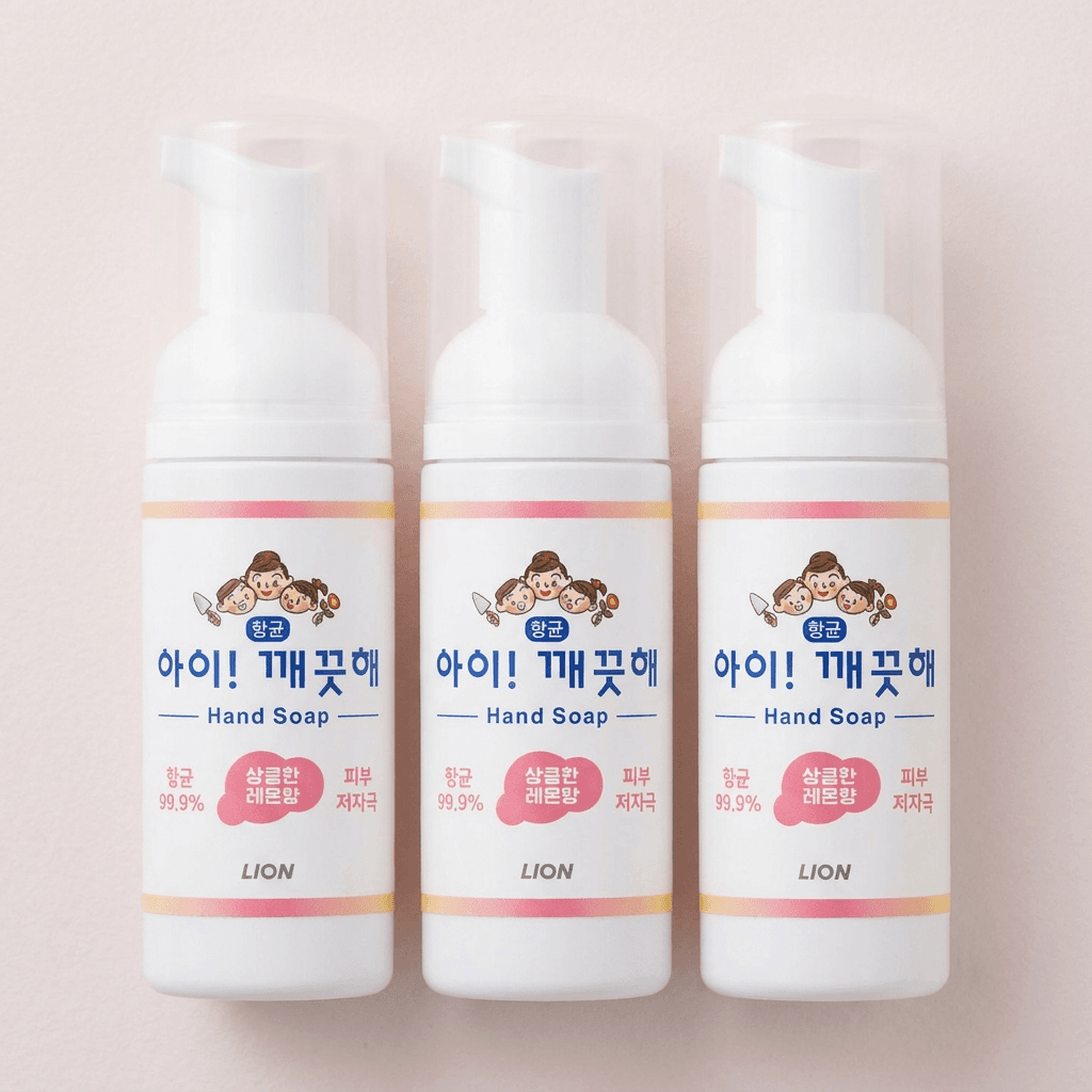 아이깨끗해 핸드솝 레몬향 50ml 3개