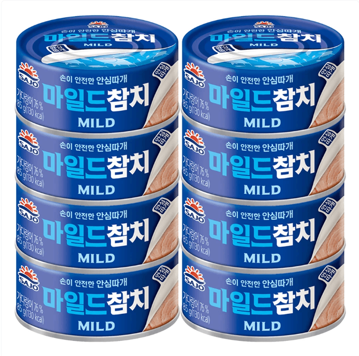 사조참치·마일드참치 85g 8개
