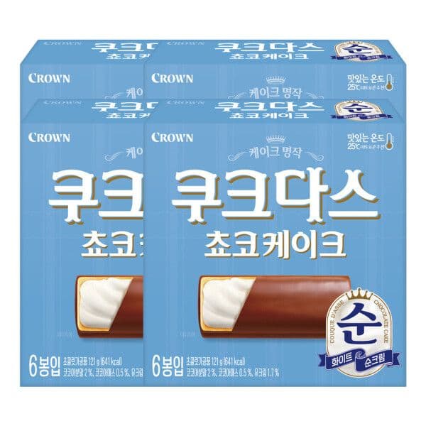 크라운 쿠크다스 쵸코케이크