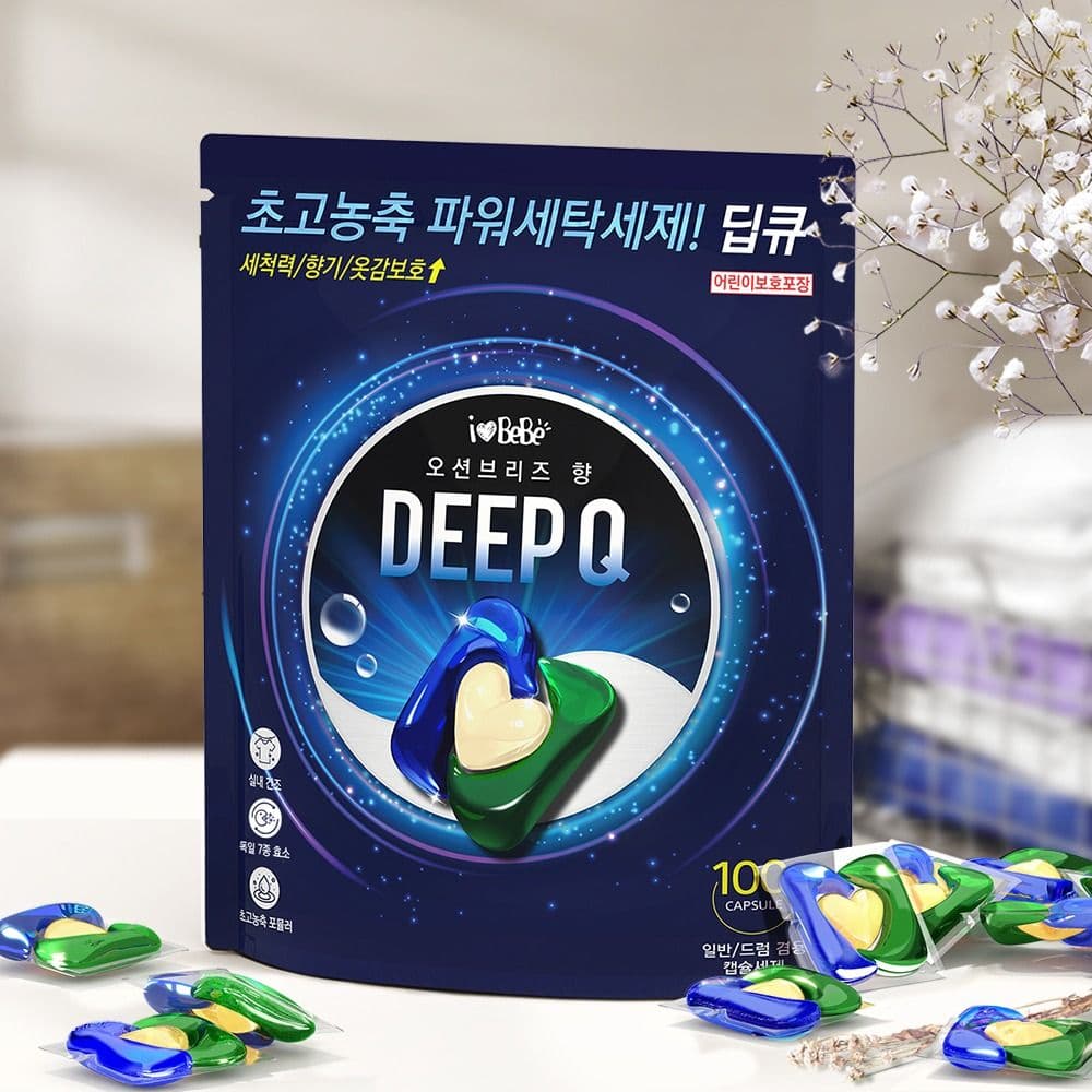 아이러브베베 딥큐 캡슐 세제 100개