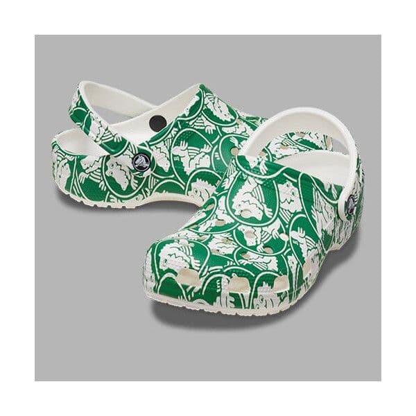 Crocs 클래식 듀크 프린트 클로그