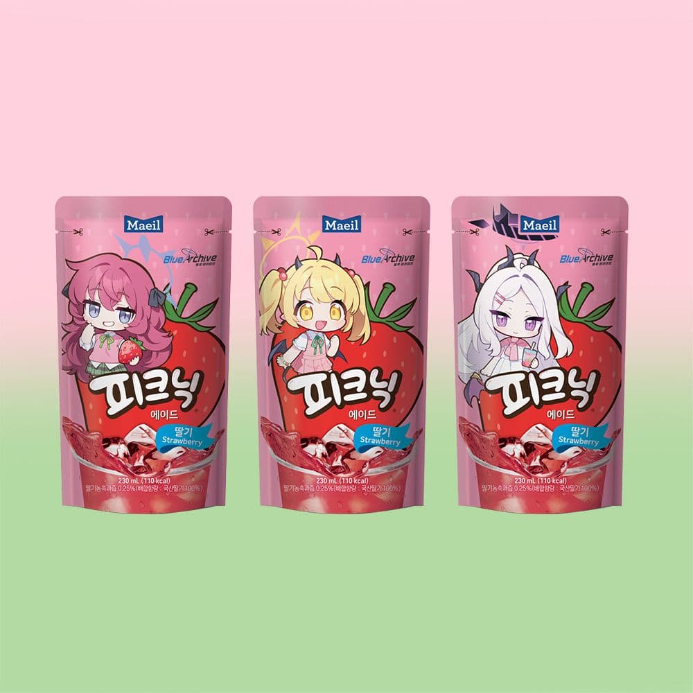 매일유업 피크닉에이드 딸기