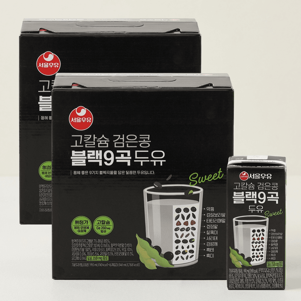 서울우유 블랙9곡 두유 190ml 32개