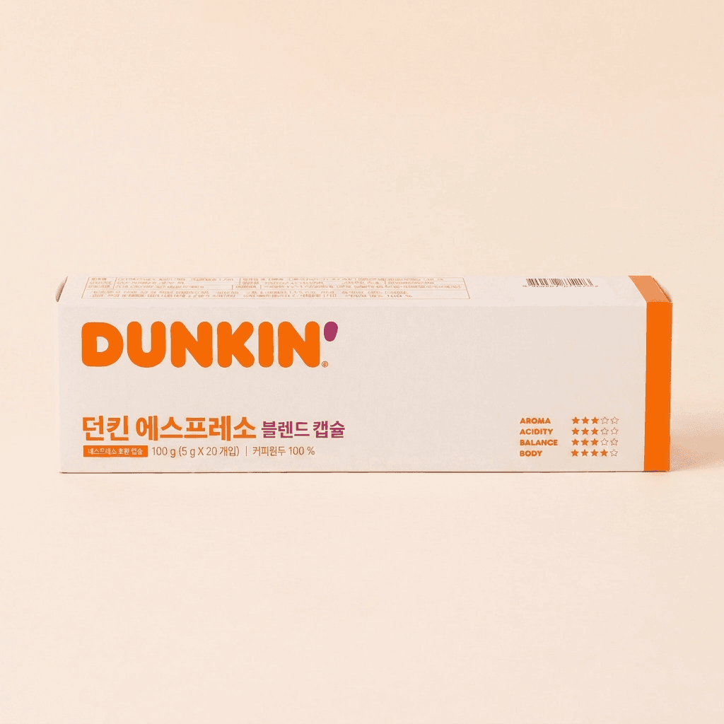 던킨블렌드 캡슐커피 네스프레소 호환 20개입 4개
