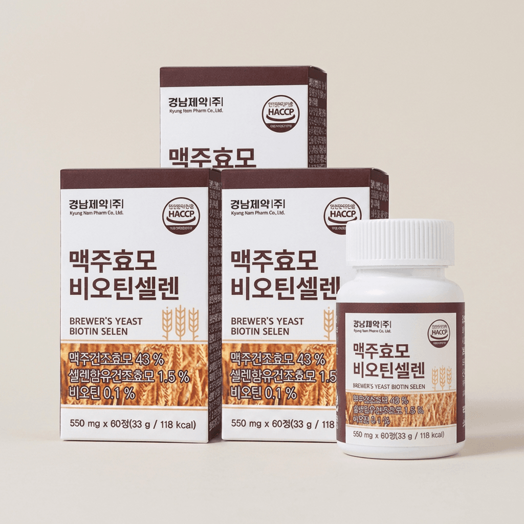 GNG Beer Yeast Biotin Selenium 550mg 60T x3