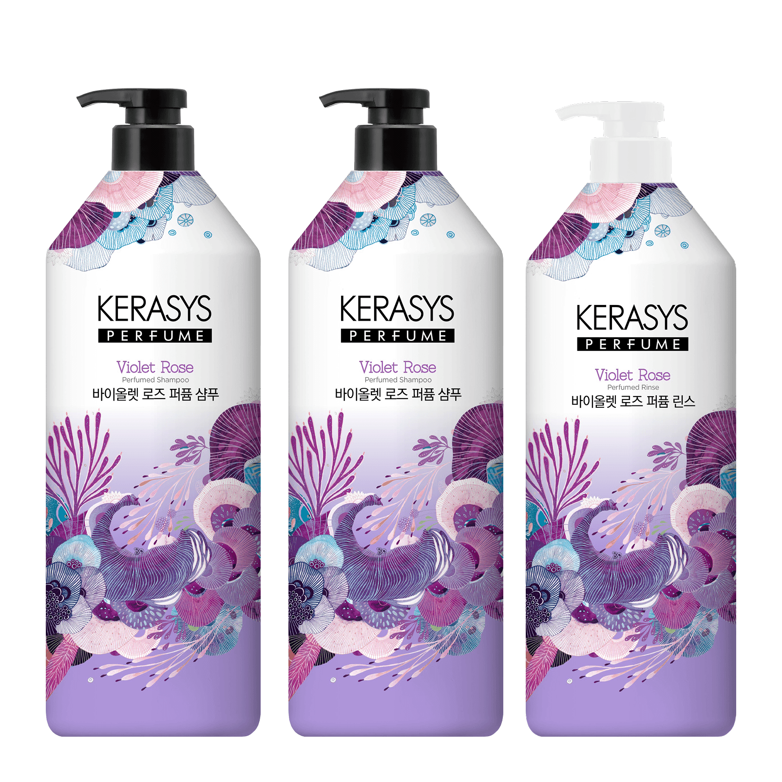 케라시스 퍼퓸 바이올렛 로즈 샴푸 1L×2