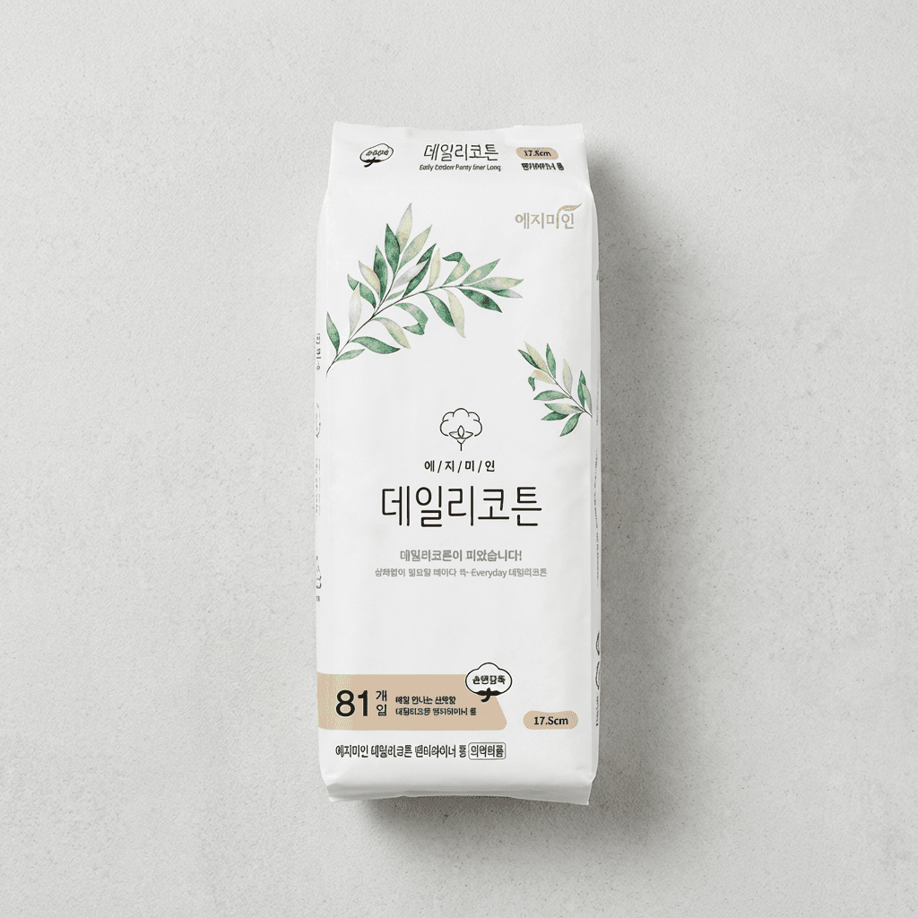 예지미인 데일리코튼 팬티라이너 롱 3팩