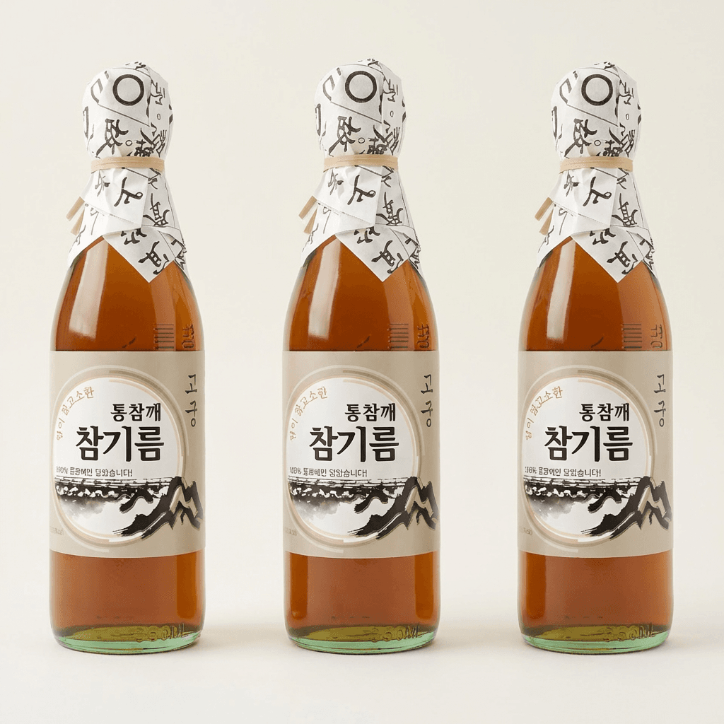 고궁 통참깨 참기름 350ml 4개