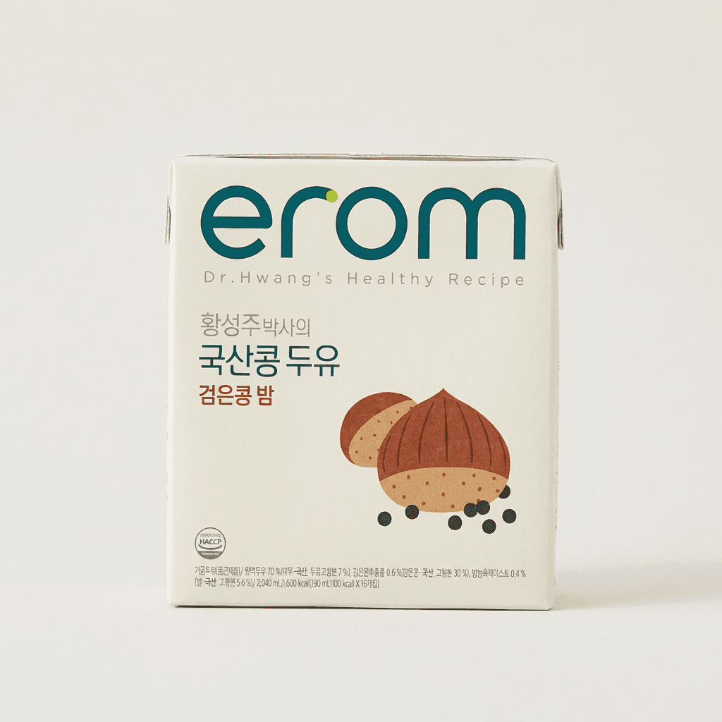 이롬 황성주박사 국산콩 두유 검은콩 밤