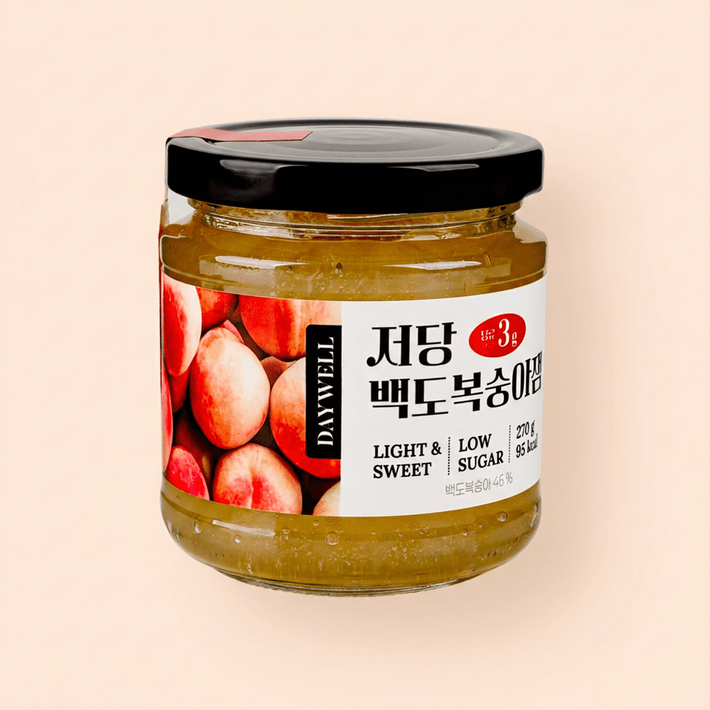 데이웰 저당 백도복숭아잼 270g