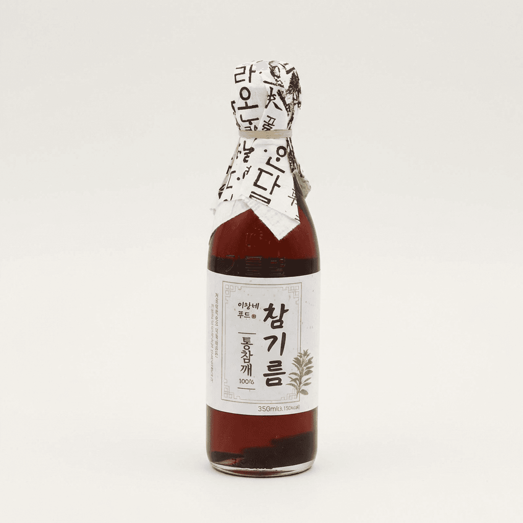 전통압착 통참기름 350ml 4개