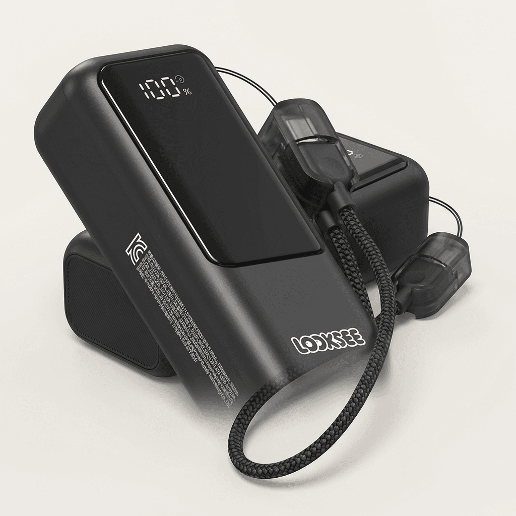 Looksee Mini Grip Power Bank 10000mAh