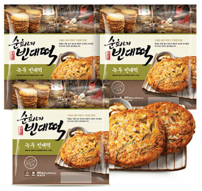 피코크 순희네 빈대떡 400g 3팩