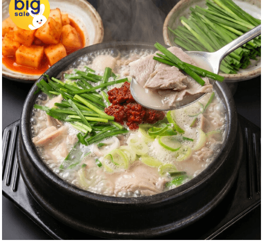 옥구촌 한돈 돼지국밥 600g 4팩