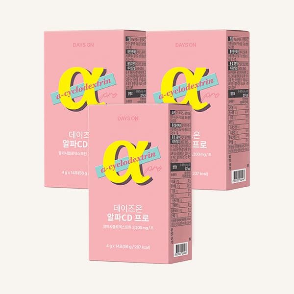 데이즈온 알파CD프로 라즈베리맛 4g 14포 3개