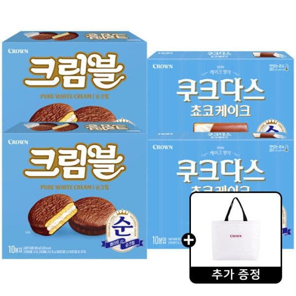 크라운 크림볼 순크림 300g 2개