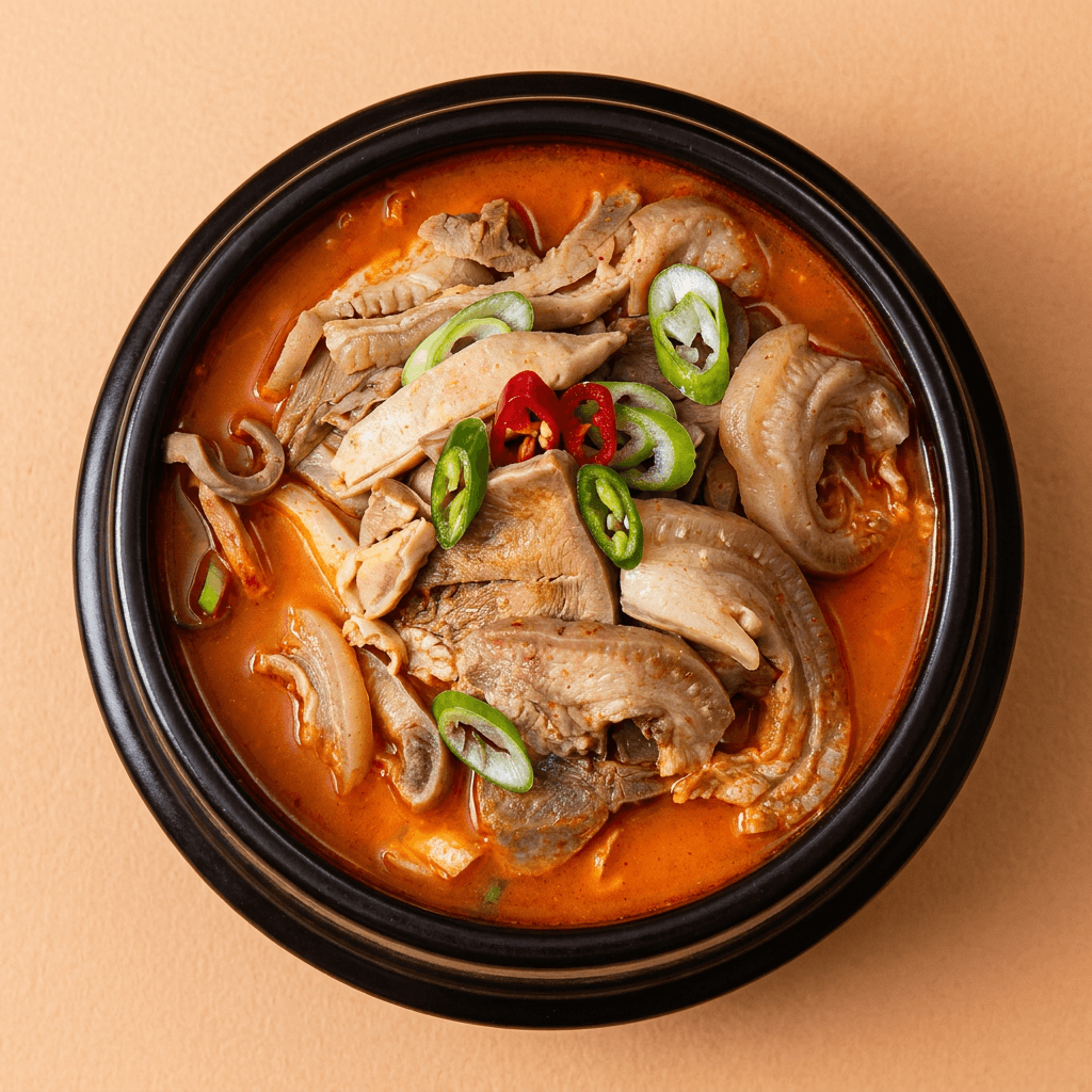 선비찬 얼큰이 돼지국밥 600g 4개
