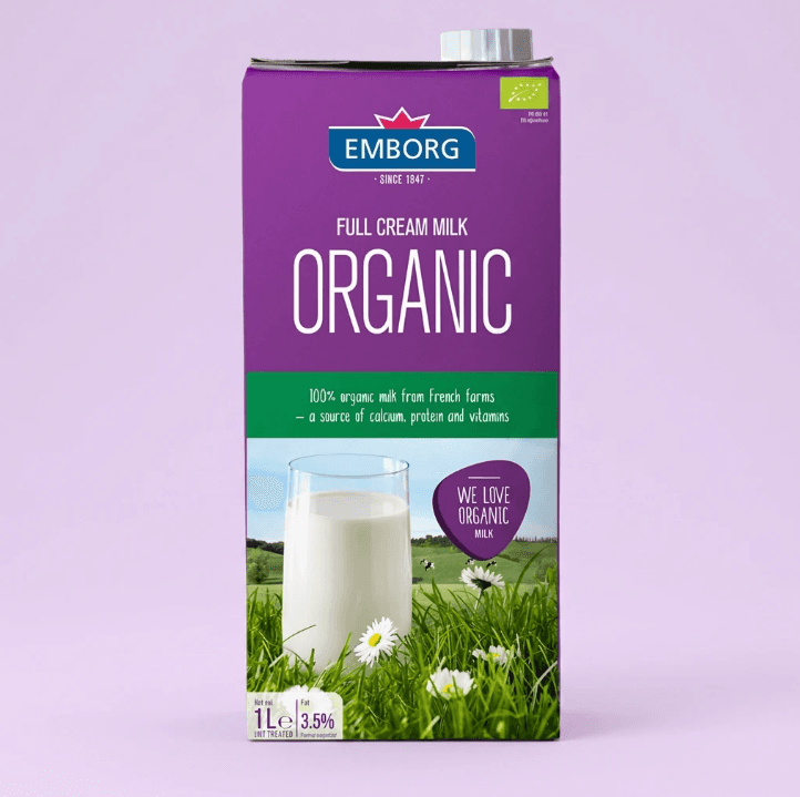 Emborg Organic Milk 1L 6-pack