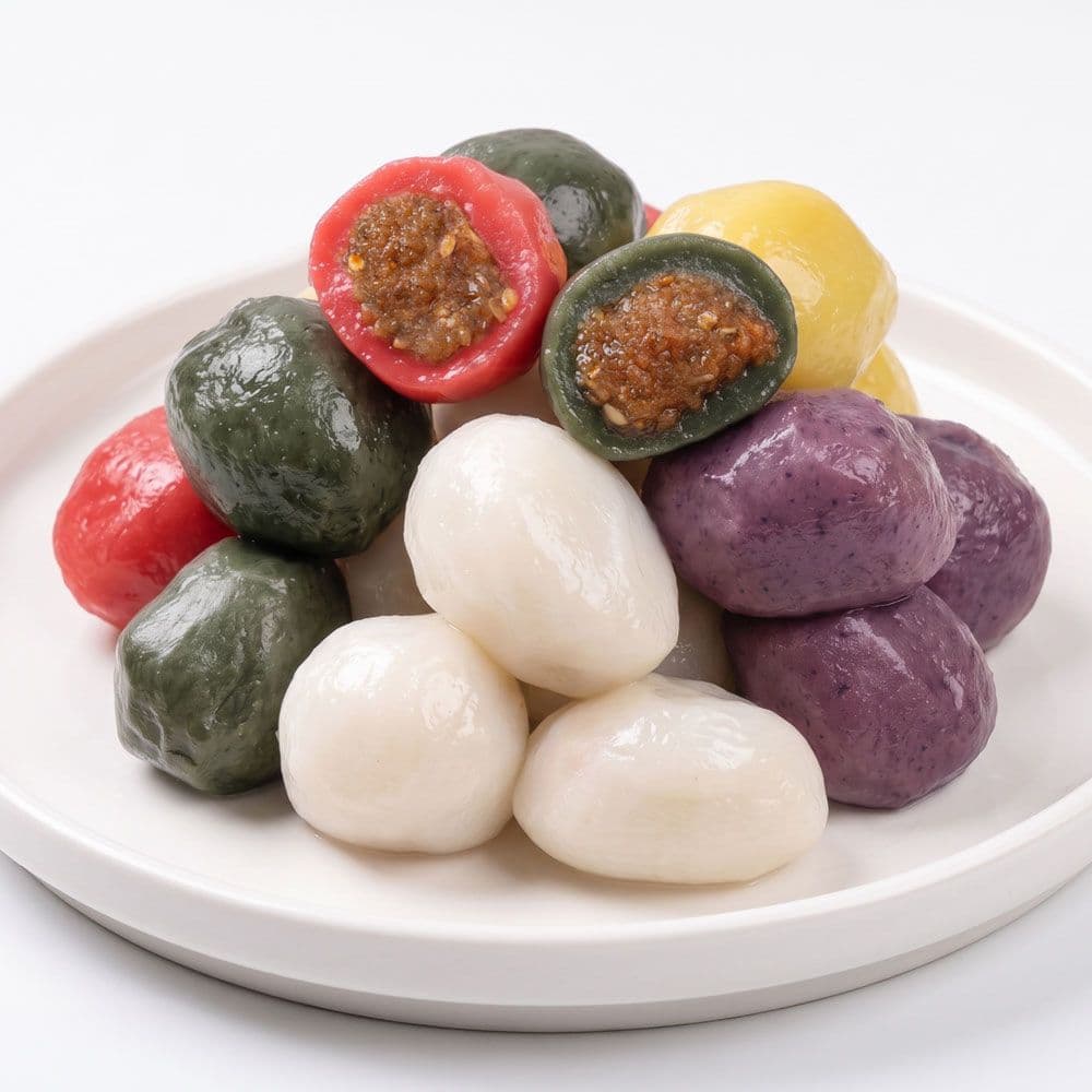 시루조아 오색 찹쌀 송편 500g 3팩